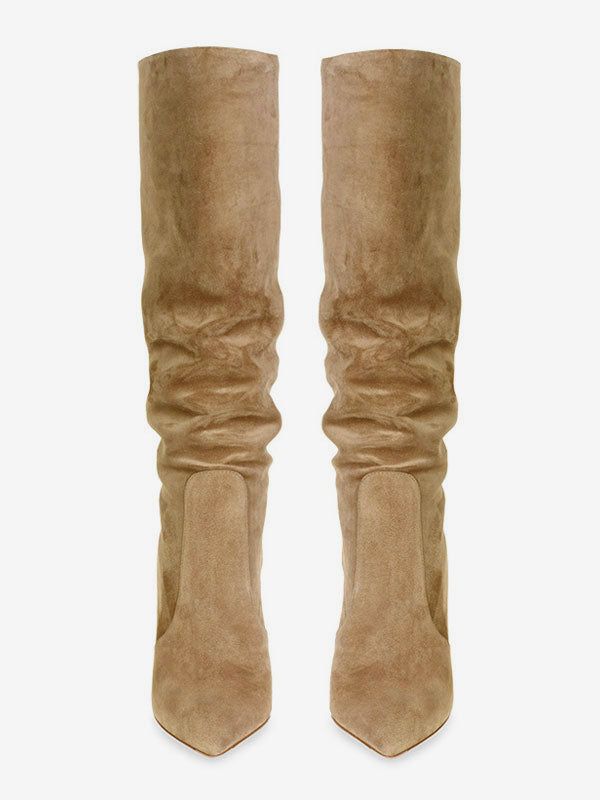 Brown Knee-High Knee-High Boots — view 3