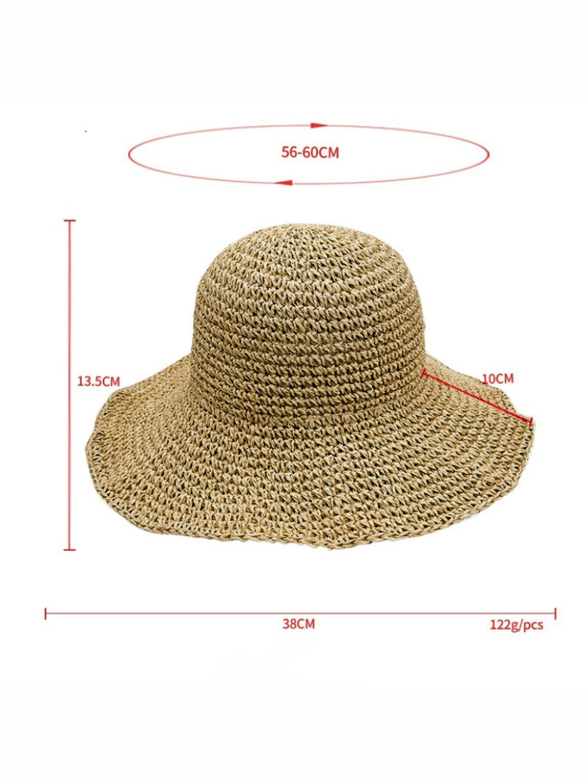 ivory woven hat — view 3
