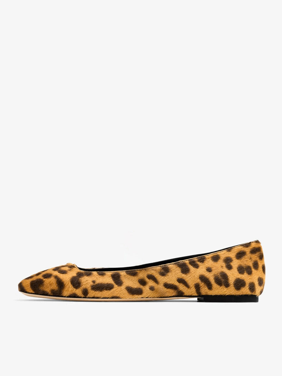 Leopard Print Slip-On Ballet Flats — view 1