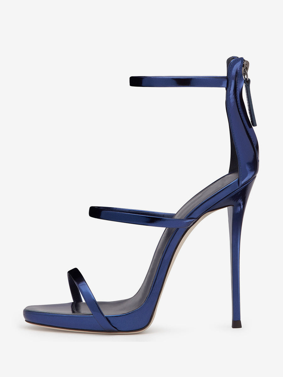 Apricot Open-Toe Stiletto Strappy Sandals — view 1