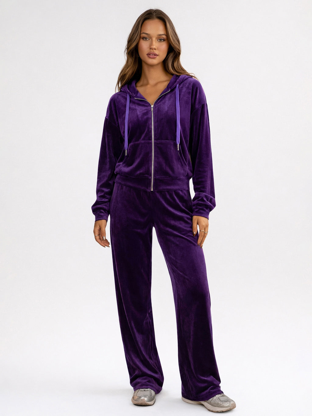 Purple Wide-Leg Two-Piece Set — view 1