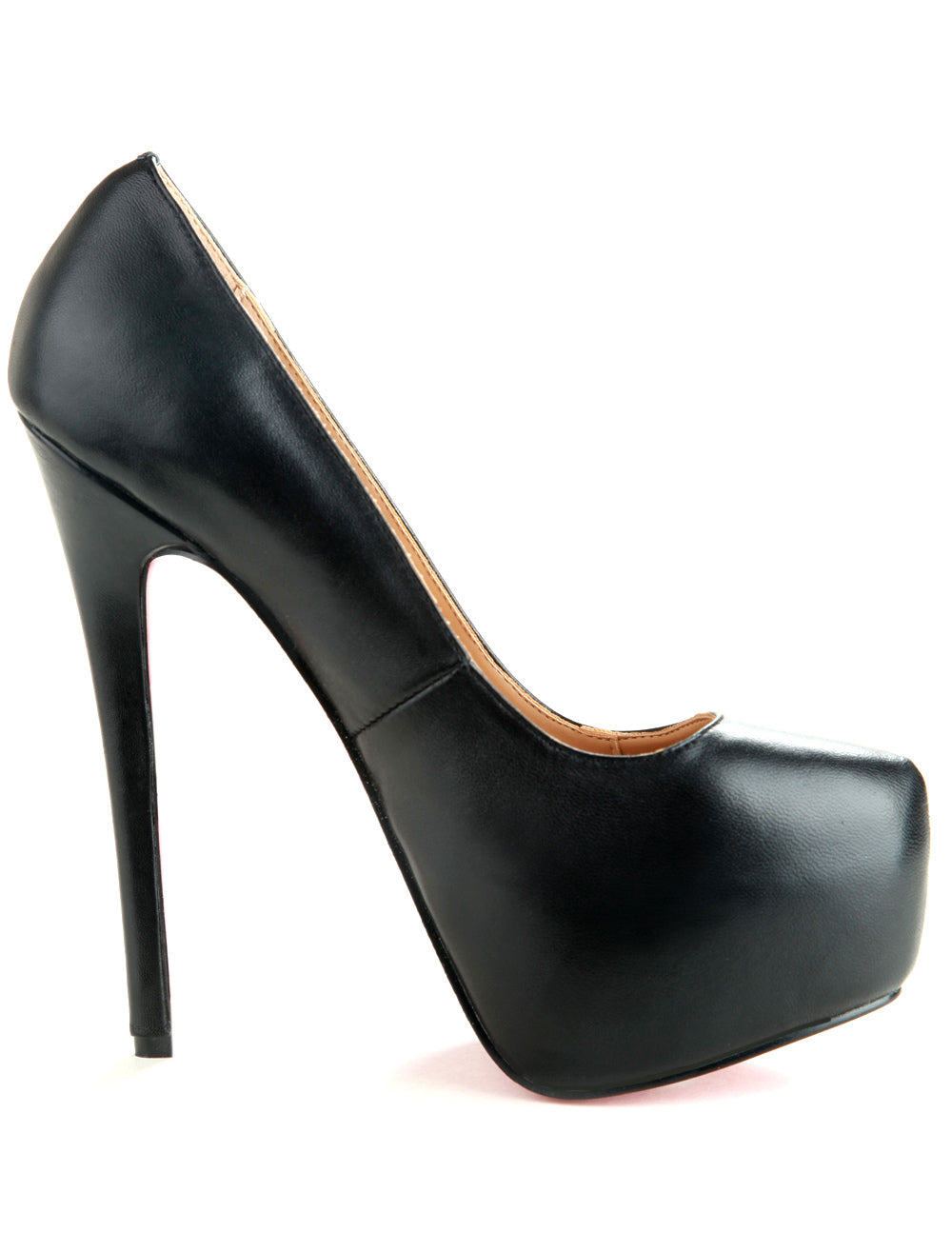 Black Platform Stiletto Court Shoes — view 3
