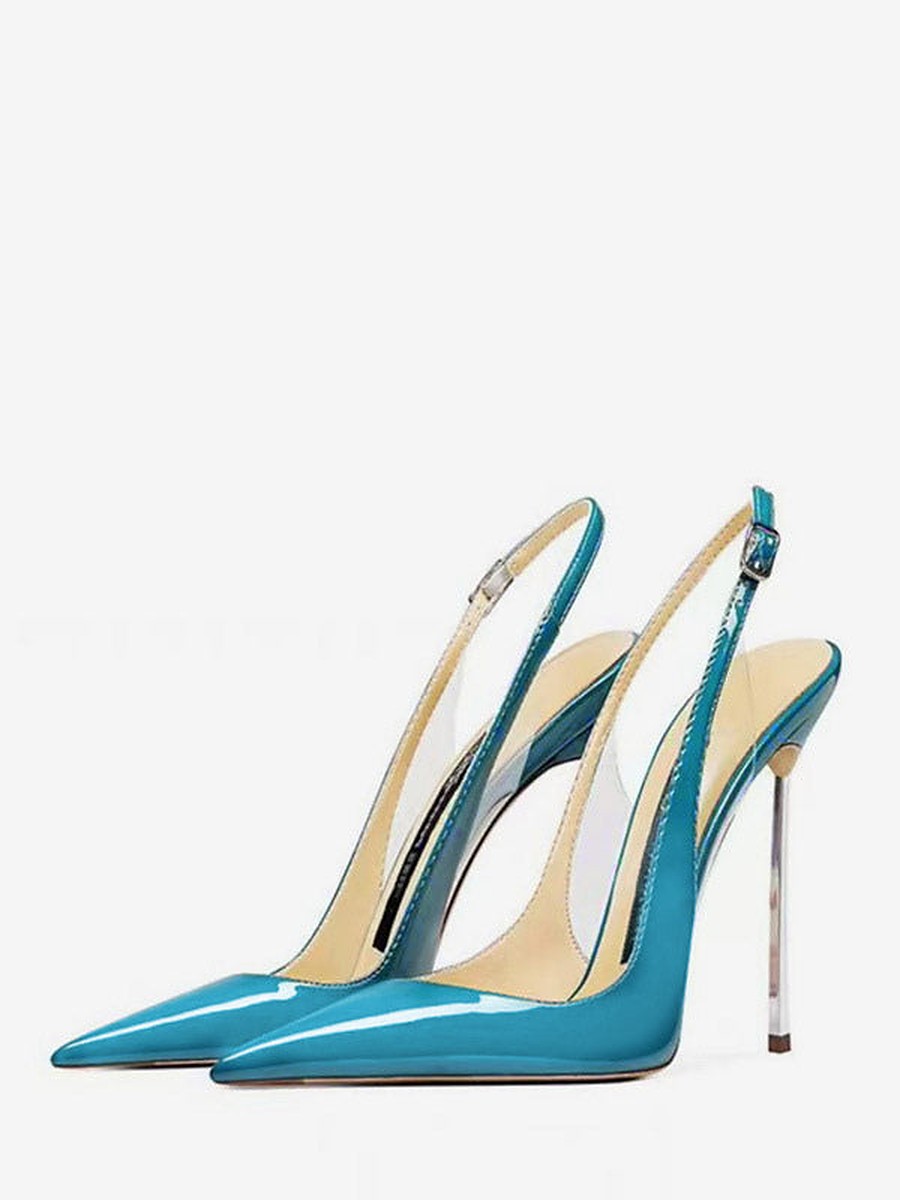 Apricot Pointed-Toe Slingback Court Shoes — view 1