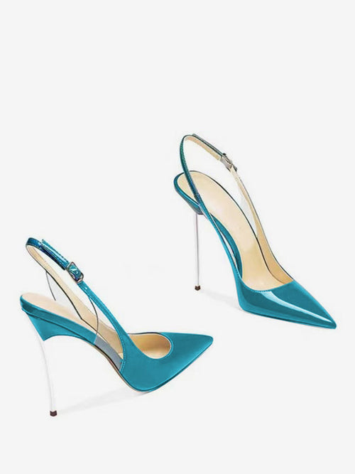 Apricot Pointed-Toe Slingback Court Shoes — view 2