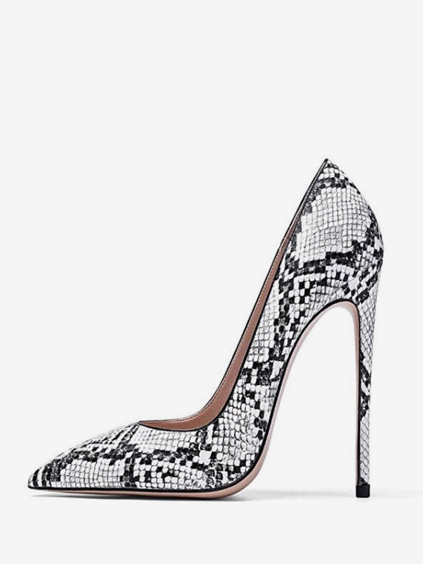 Python Pointed-Toe Stiletto Court Shoes — view 4