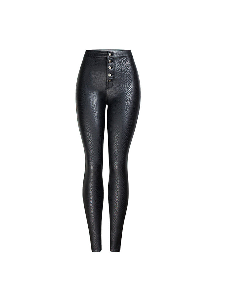 Black High-Waisted Leggings — view 4
