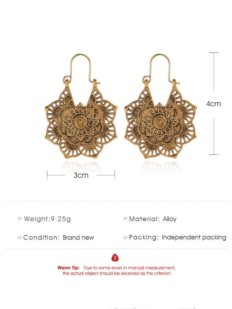 bronze earrings — view 2