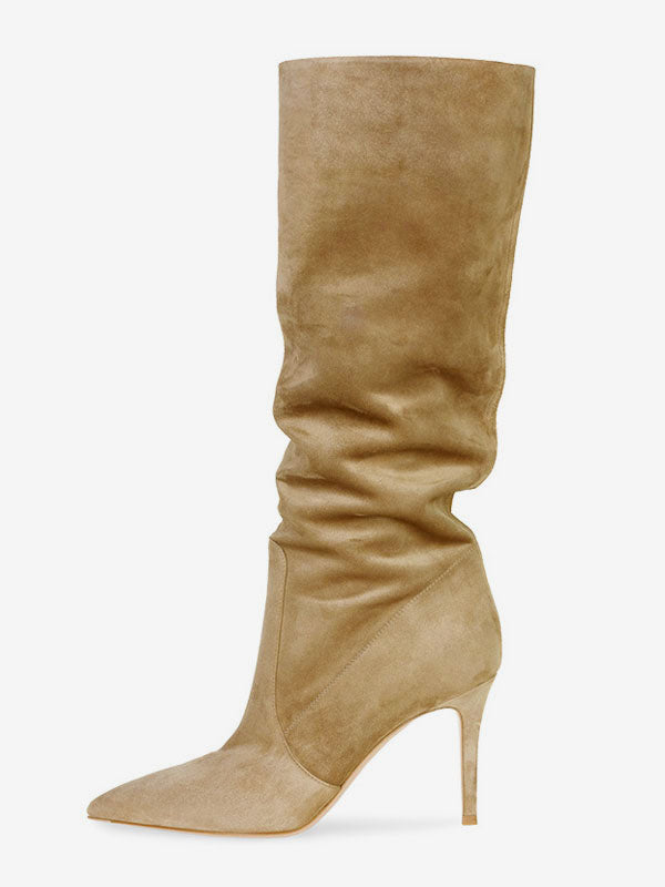 Brown Knee-High Knee-High Boots — view 2