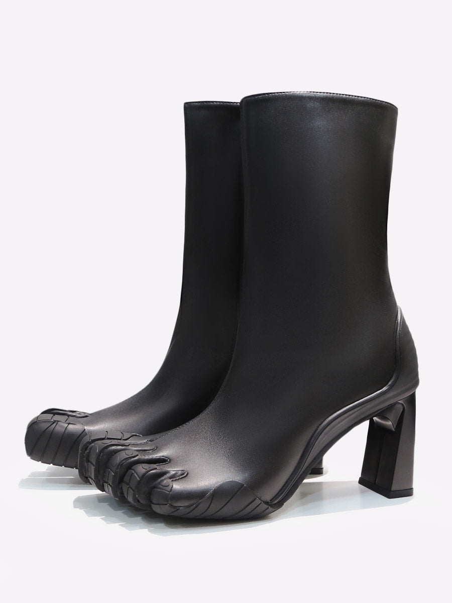 rose stretch panel ankle boots — view 6