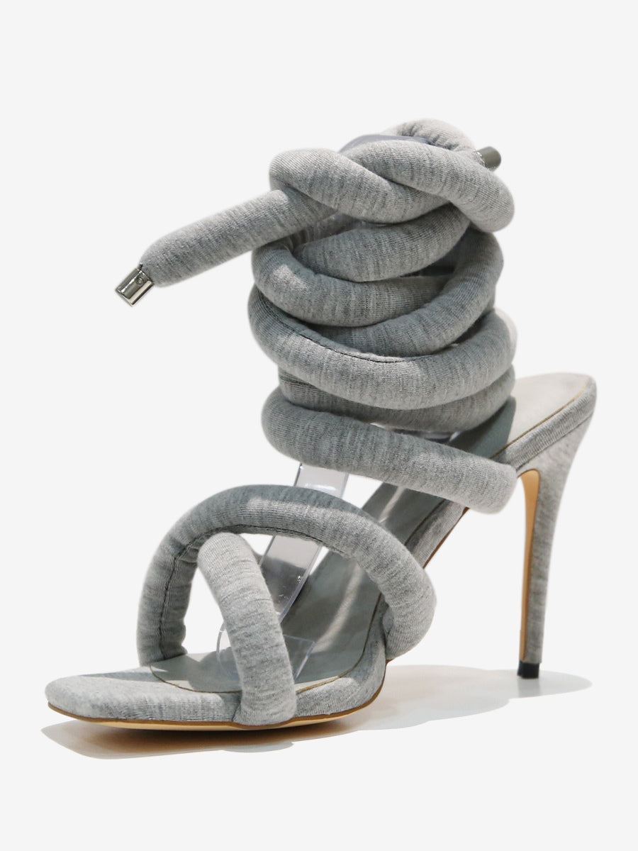 Rose Lace-Up Gladiator Sandals — view 8