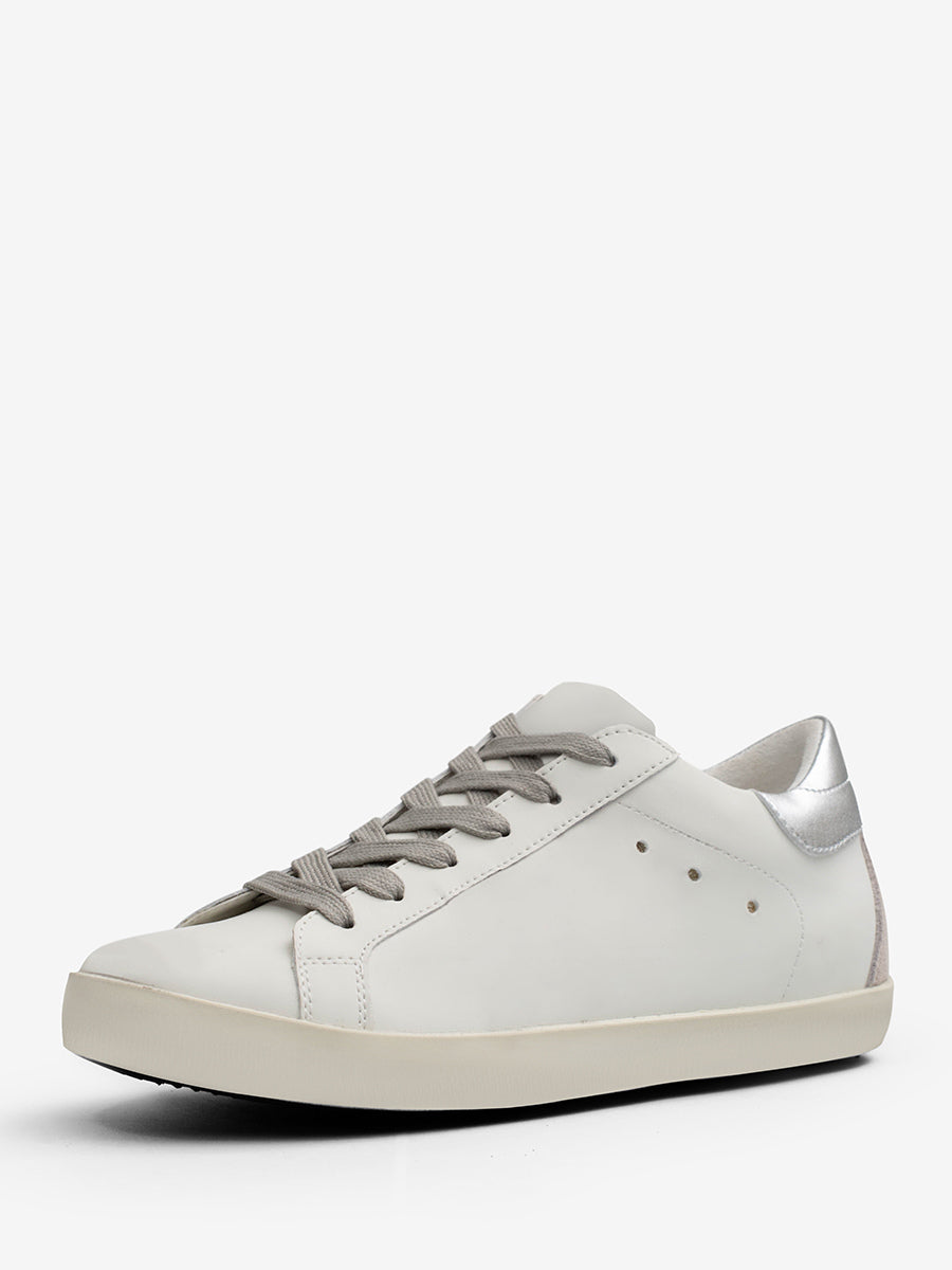 gold lace up trainers — view 3