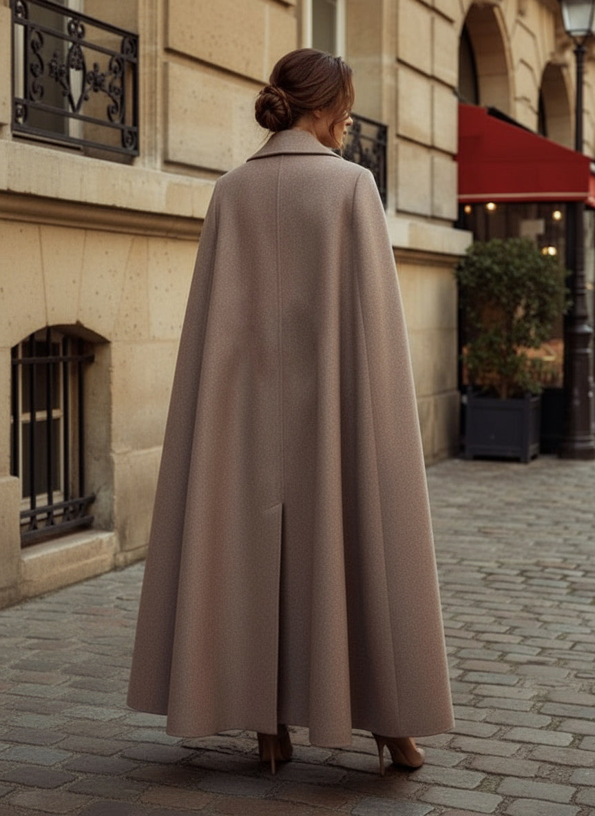 Green Belted Double-Breasted Maxi Coat — view 7