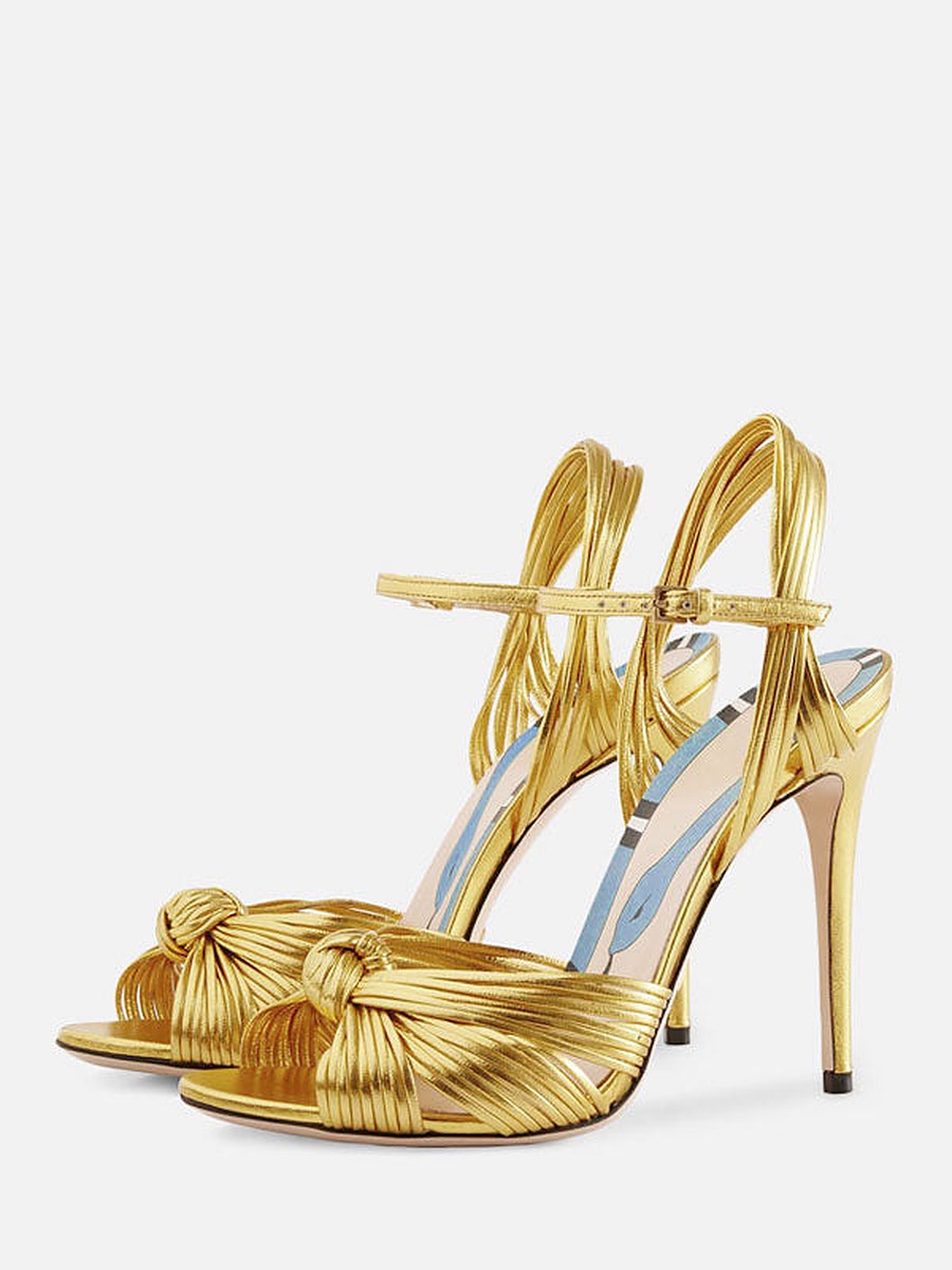 Green Open-Toe Sandals — view 1