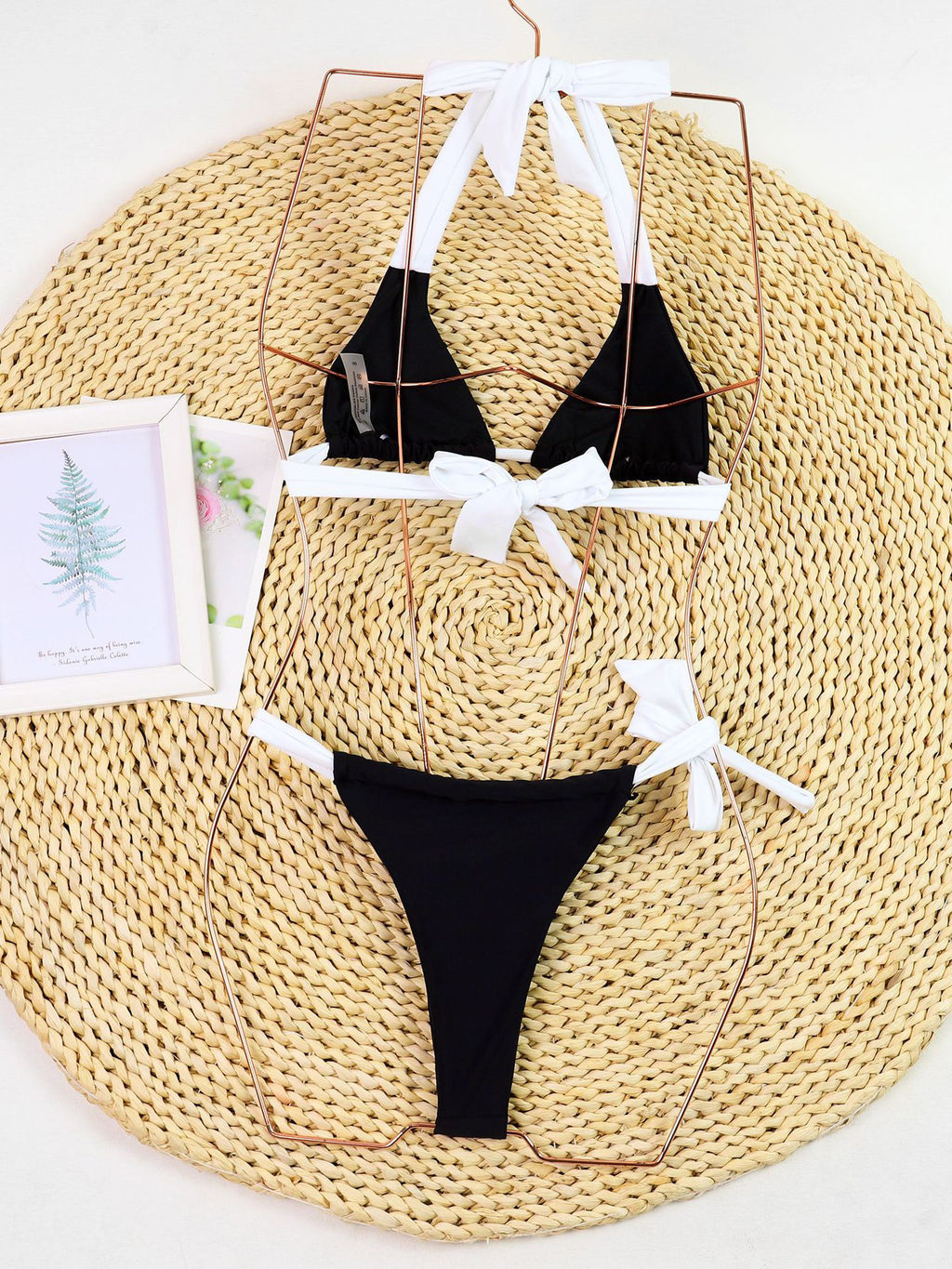 Black Halter-Neck Two-Piece Set — view 7
