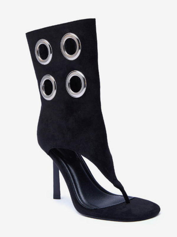 apricot buckle boots — view 4
